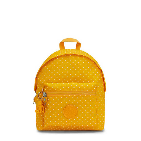 Kipling Reposa Printed Backpacks Soft Dot Yellow | AU 1607EB